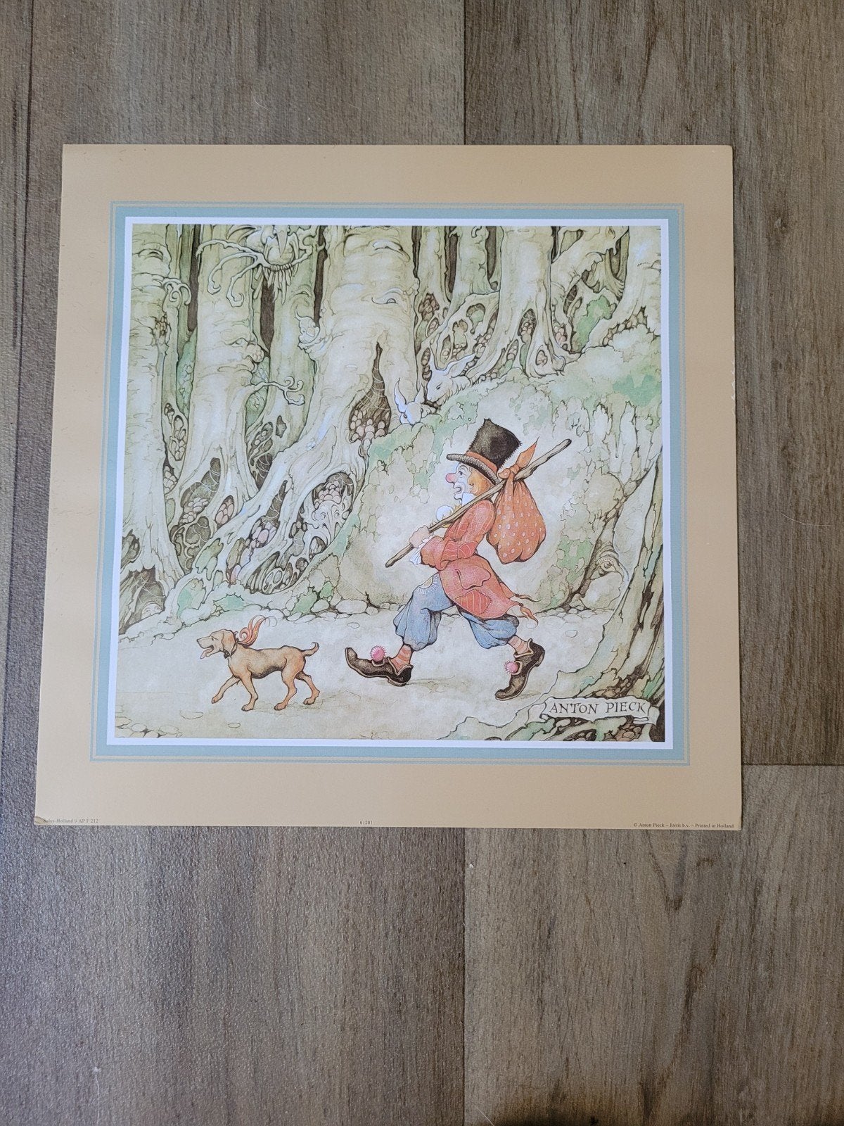 Anton Pieck  - Flappie en zijn hondje Dinky prent, Ophalen of Verzenden, Zo goed als nieuw