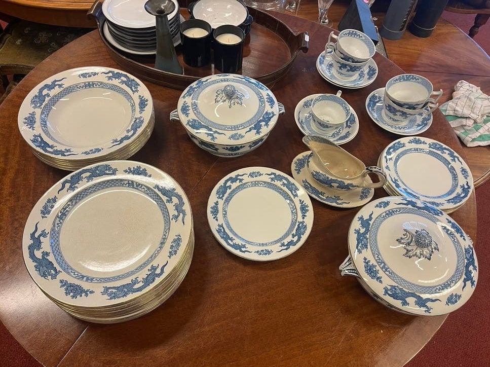 Booths Real Old Willow Dragon Servies, Ophalen of Verzenden