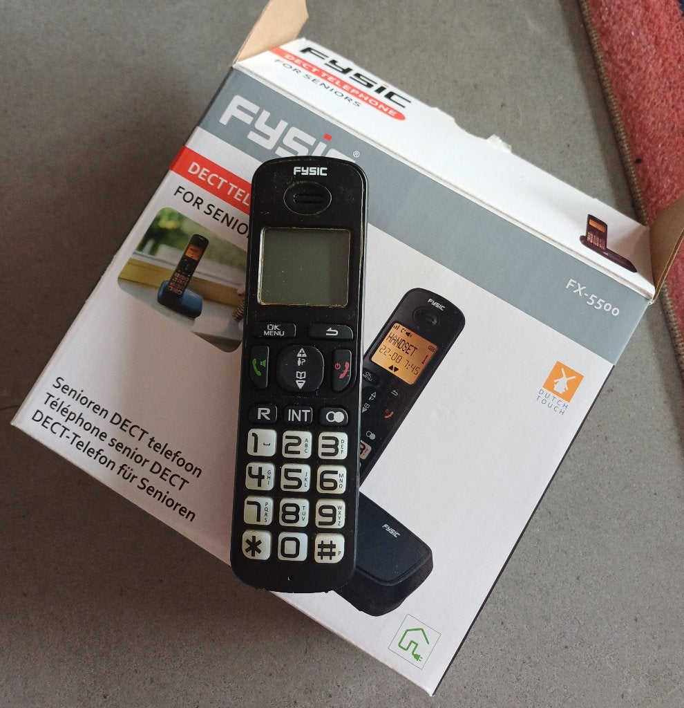 Fysic FX-5500 Seniorentelefoon, Telecommunicatie, Ophalen of Verzenden, Gebruikt, 1 handset