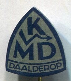 KMD Daalderop blik geisers speldje ( W_439), Ophalen of Verzenden, Zo goed als nieuw, Merk, Speldje of Pin