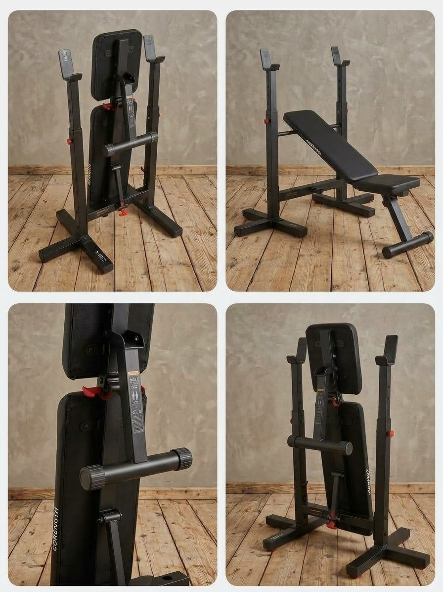 Inklapbare Halterbank Fitness Gewichtheffen zgan, Ophalen, Zo goed als nieuw, Fitnessbank