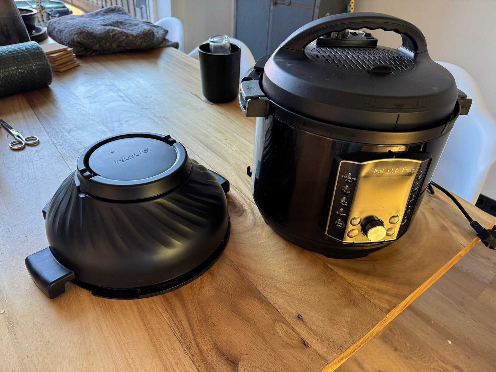 Instant Pot Pro Crisp Multicooker met Airfryer Functie, Ophalen, Zo goed als nieuw, Airfryer