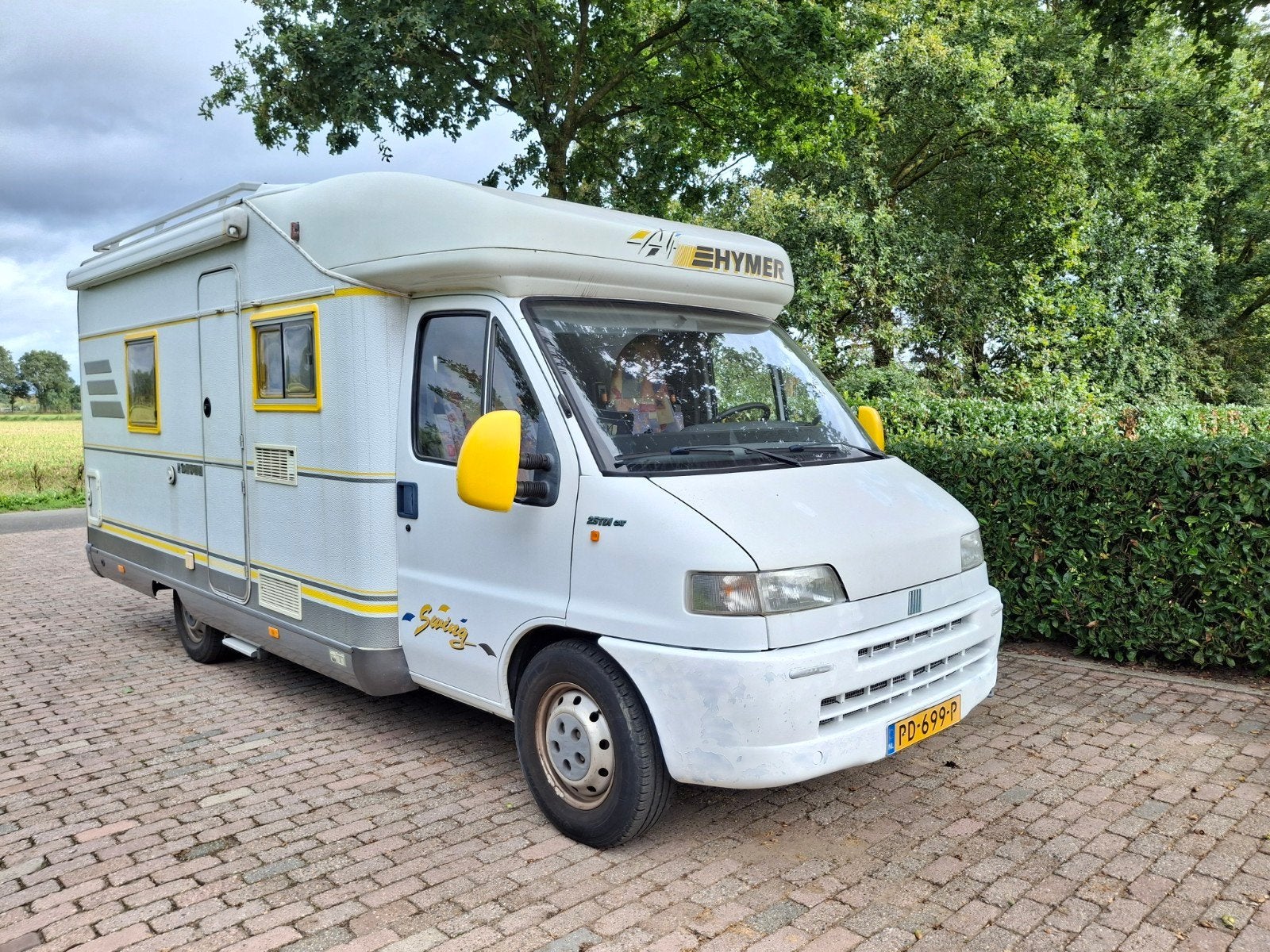 " Zeer nette Hymer - 90696 km - vastbed - 2.5 tdi - 1998", Caravans en Kamperen, Ringverwarming, Fiat, Bedrijf, Hymer