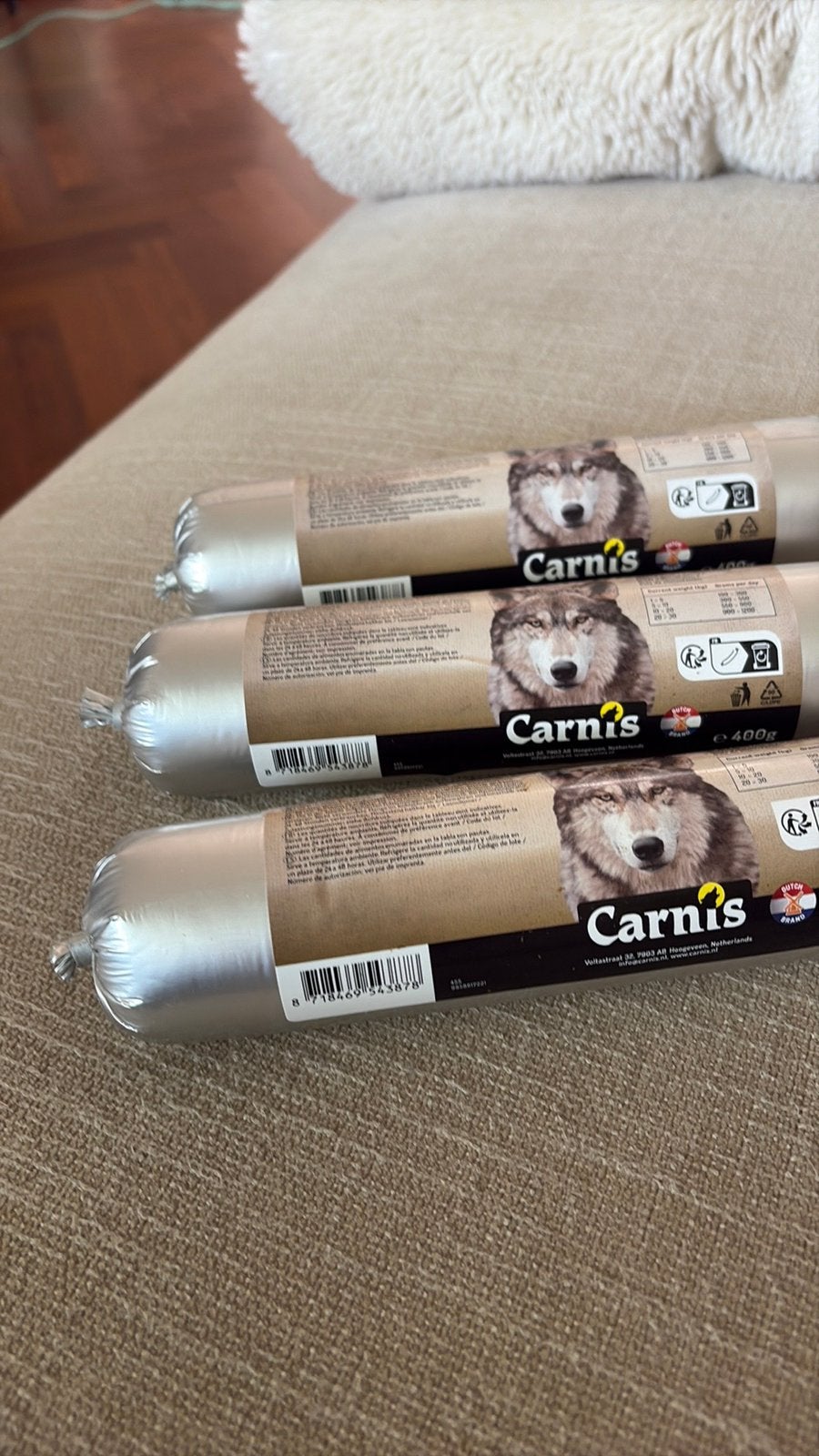 Carnis worst gestoomde eend - nieuw, Dieren en Toebehoren, Ophalen, Hond