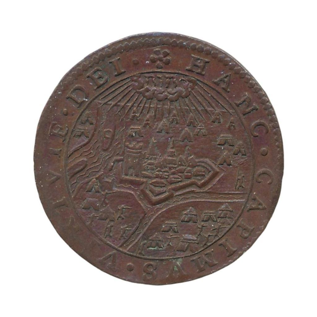 Dordrecht Rekenpenning Rheinberg & Oostende 1601, Ophalen of Verzenden, Duitsland, Losse munt