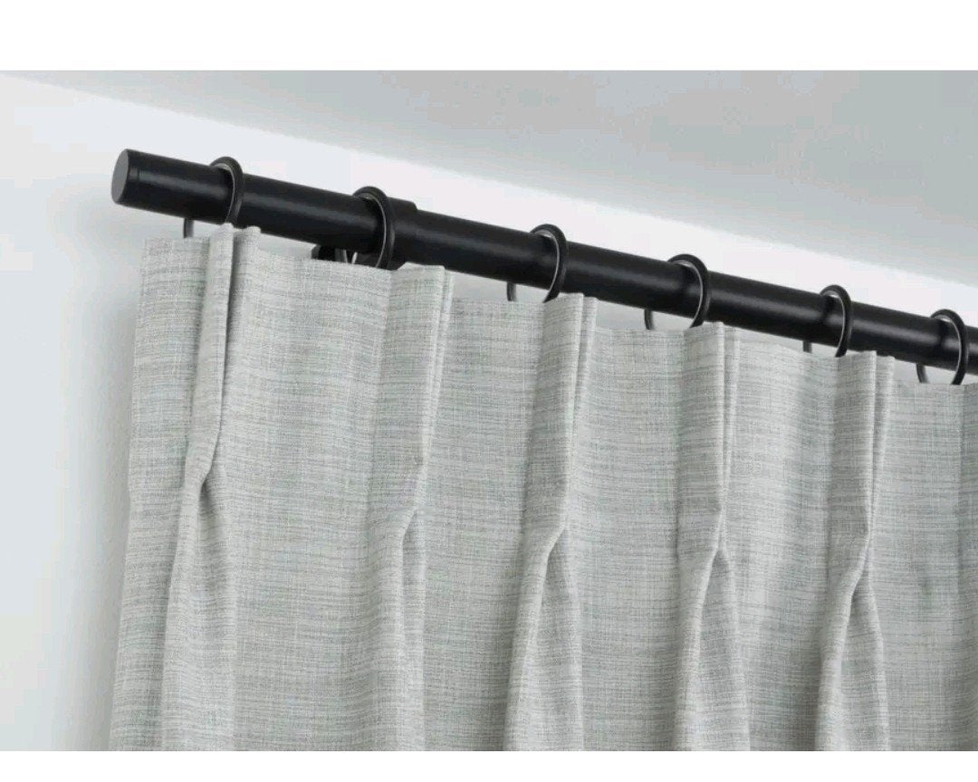 Zwarte gordijnroede 28 mm - 240 cm, Ophalen, Overige merken, Zwart, Metaal
