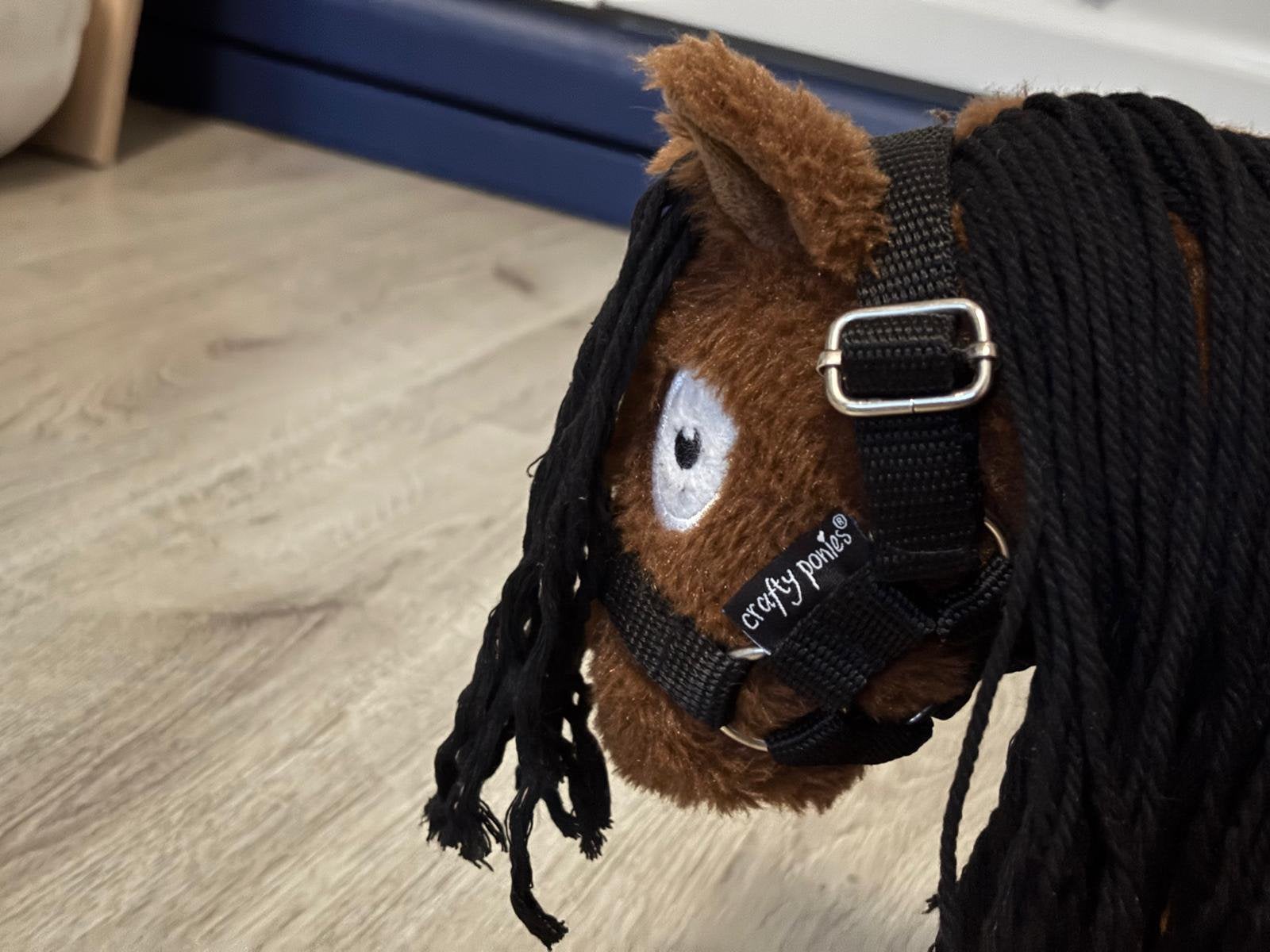 Crafty pony halster zwart maat pony, Ophalen