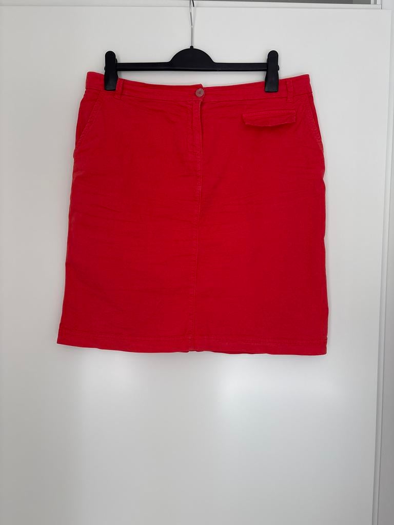 Gigue Jeans   Rood Rok Maat 42, Maat 42/44 (L), Ophalen of Verzenden, Zo goed als nieuw, Knielengte