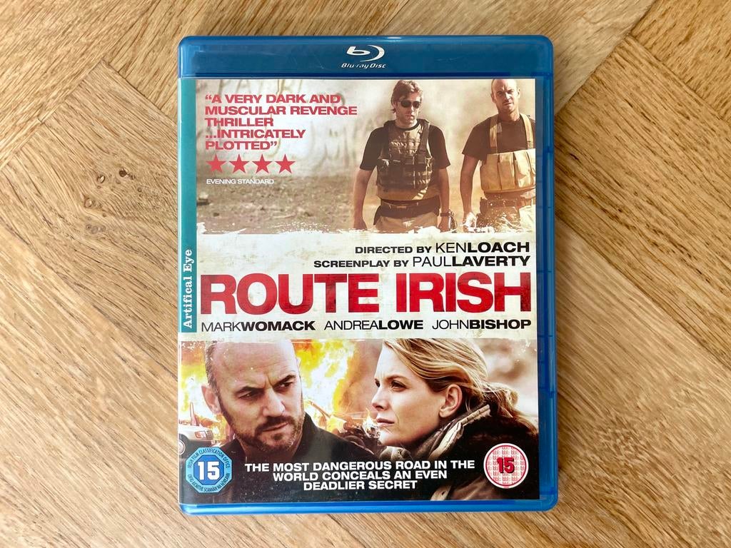 Route Irish (2010) op Artificial Eye Bluray (met ENG), Ophalen of Verzenden, Zo goed als nieuw, Thrillers en Misdaad