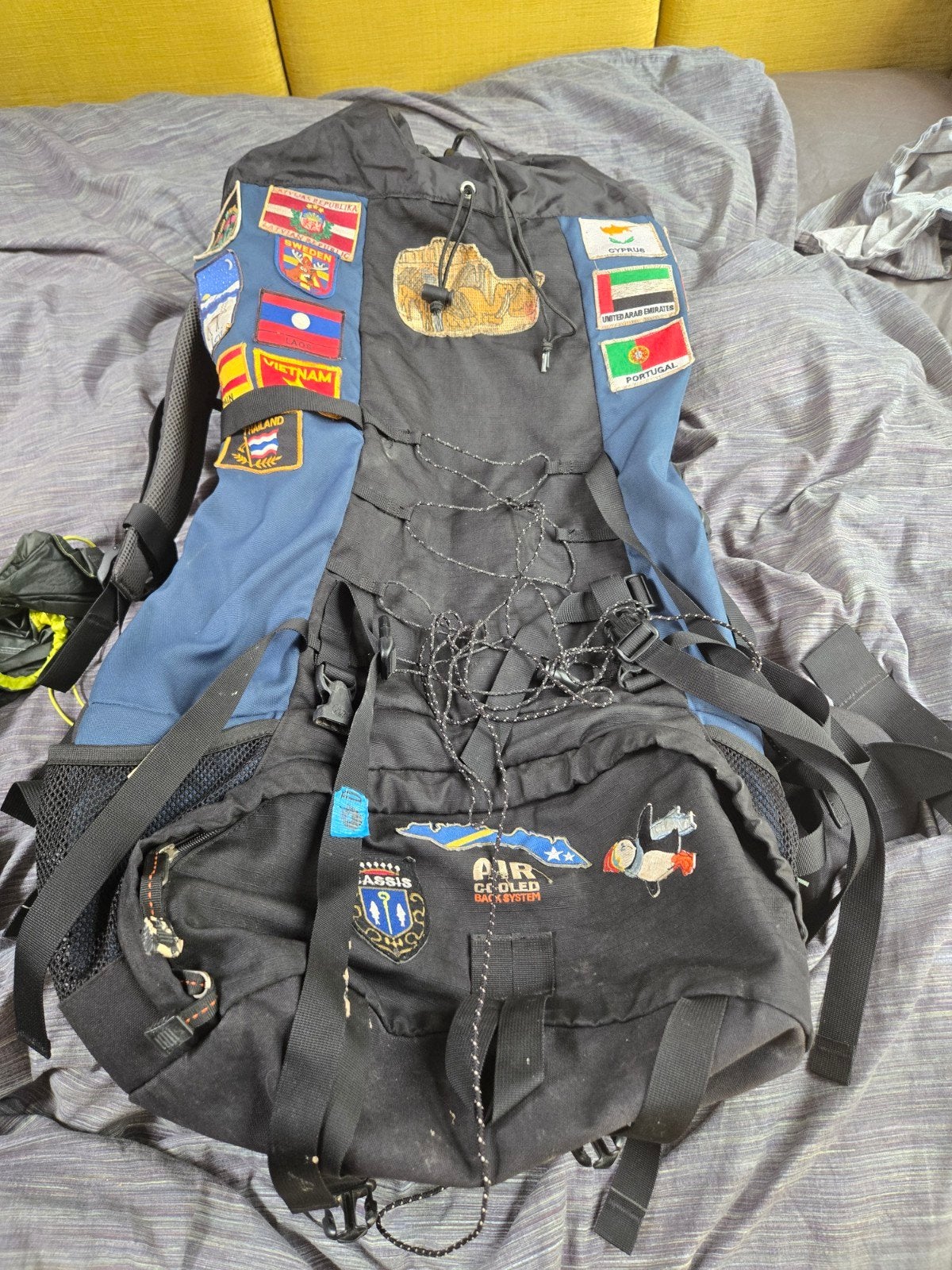 Rugzak, Lowe Alpine, Appalachian, 60 + 15 kg met regenhoes, Ophalen of Verzenden
