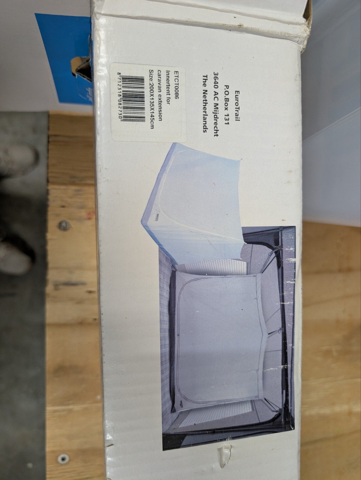 EuroTrail Binnentent voor caravan bijhok - 200x135x145cm, Ophalen, Zo goed als nieuw
