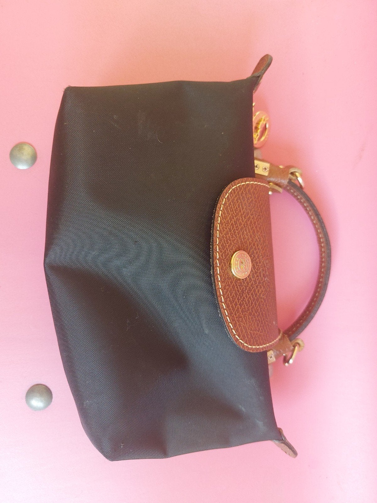 echt longchamp tasje, Ophalen, Zo goed als nieuw, Zwart, Handtas