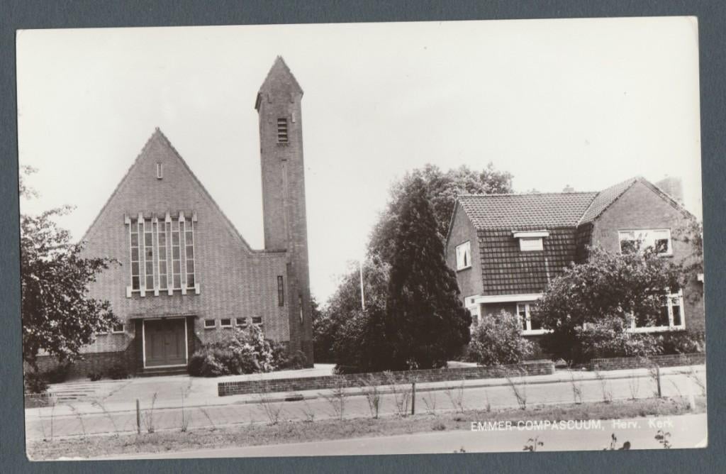 Emmer-Compascuum (bij Emmen en Ter Apel) - Herv Kerk, Verzenden, 1960 tot 1980, Ongelopen, Drenthe