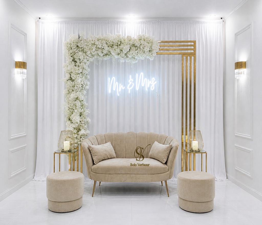 Verloving wedding henna niqah stage bank backdrop, Ophalen, Zo goed als nieuw