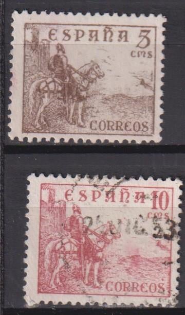 Spanje 1939 Historisch figuur El Cid te paard, Verzenden, Gestempeld, Overige thema's