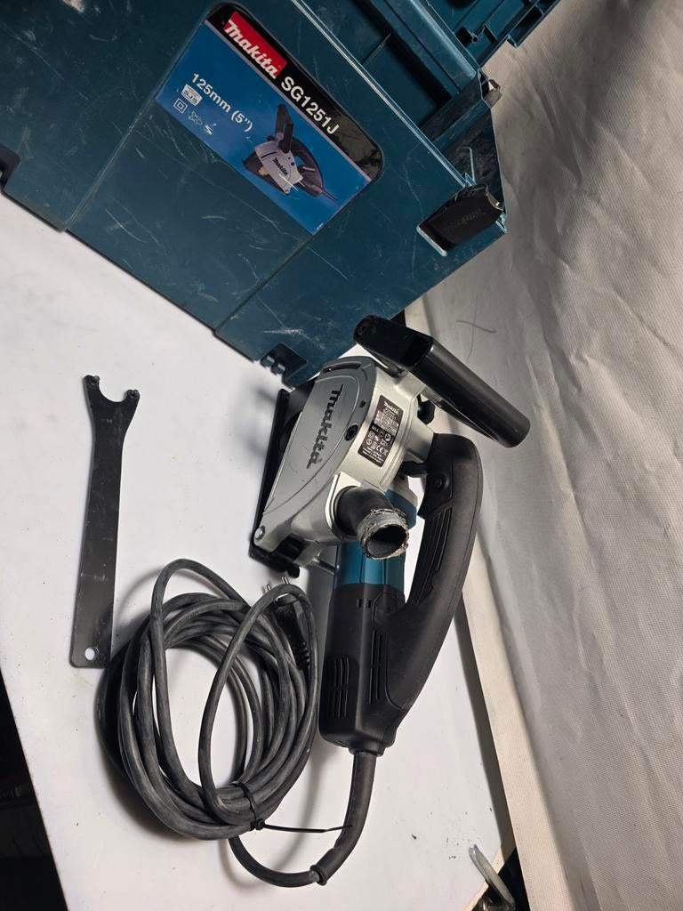 Makita SG1251J Sleuvenfrees muurfrees Mbox - 1400W - 125mm, Ophalen of Verzenden, Makita, N.v.t, N.v.t