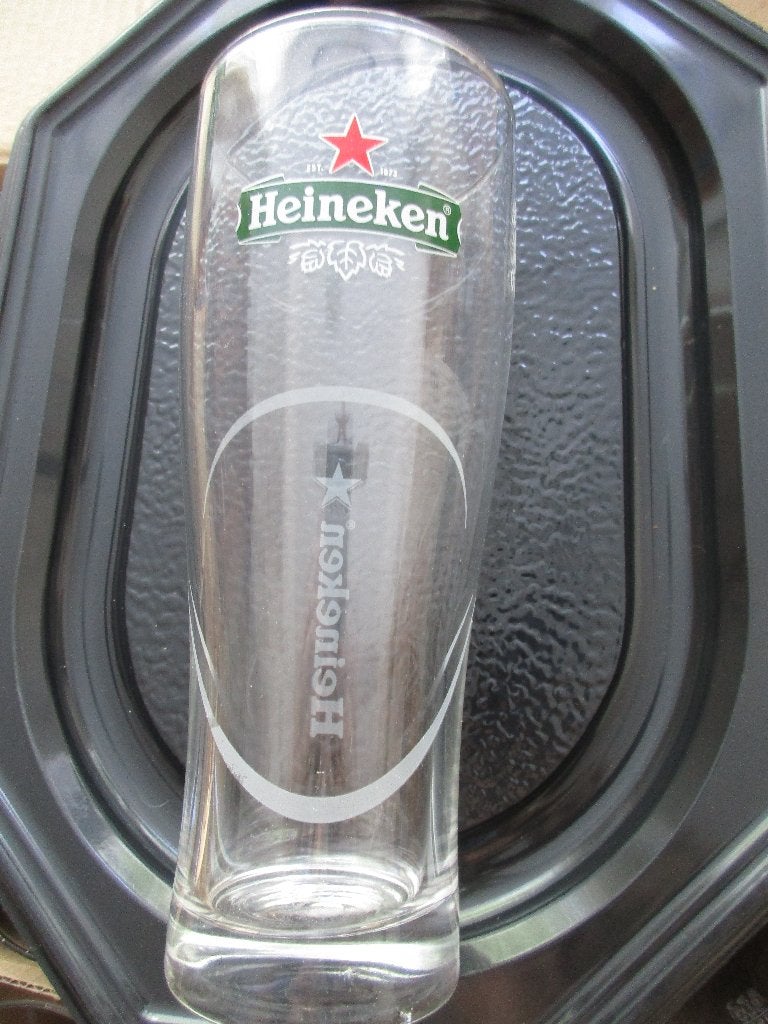 nieuw !! 24 x Heineken Ellipse glas 0,5 liter, Ophalen of Verzenden, Nieuw, Glas of Glazen, Heineken