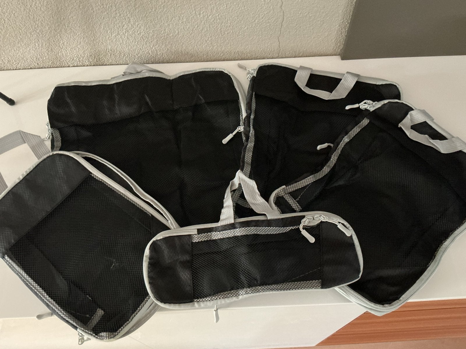 Koffer organisers - packing cubes - set van 6 - zwart, 30 cm of meer, Zwart, Ophalen of Verzenden, Nieuw