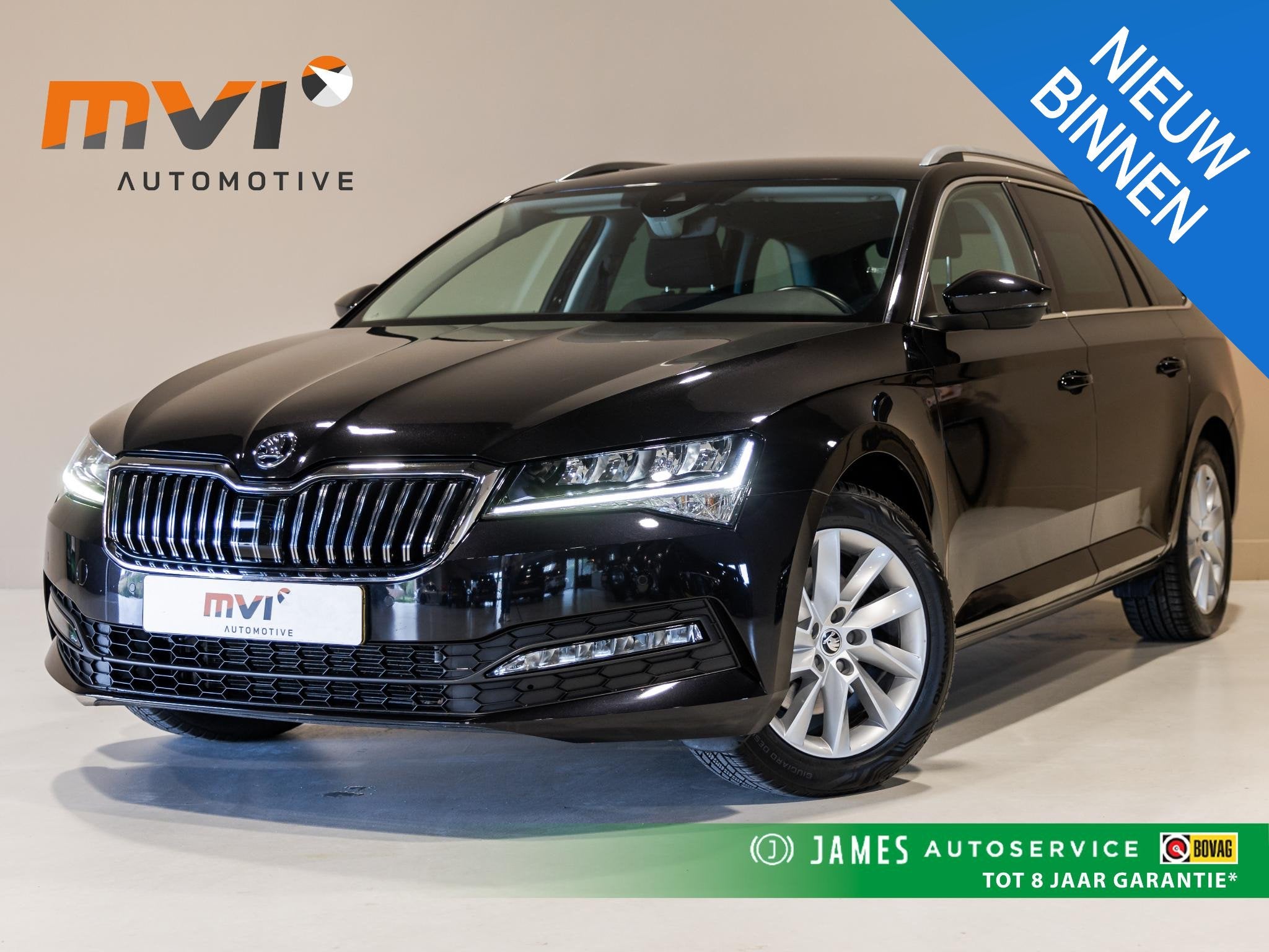 Skoda Superb Combi 1.5 TSI ACT Business Edition / 150pk / Tr, Auto's, 4 cilinders, Zwart, Origineel Nederlands, 19 km/l