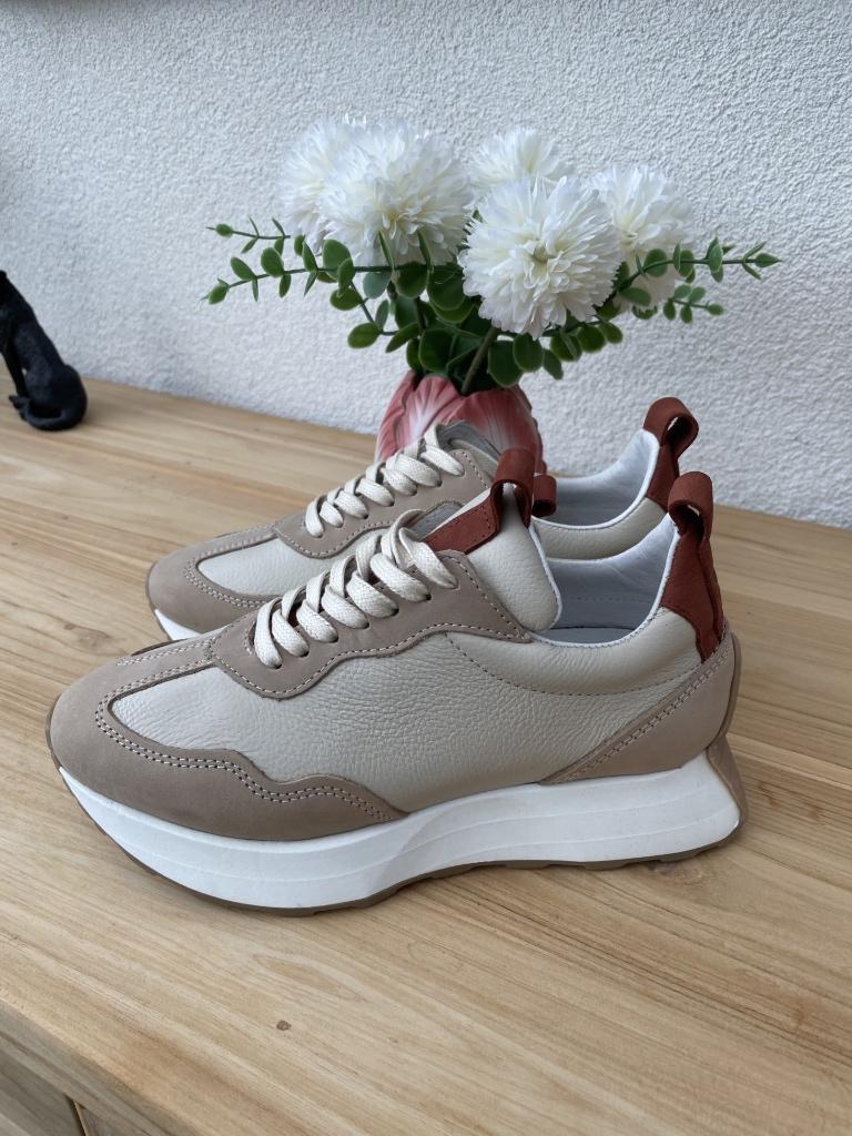 Summum leren sneakers - Nieuw, Kleding | Dames, Summum, Verzenden, Beige, Nieuw
