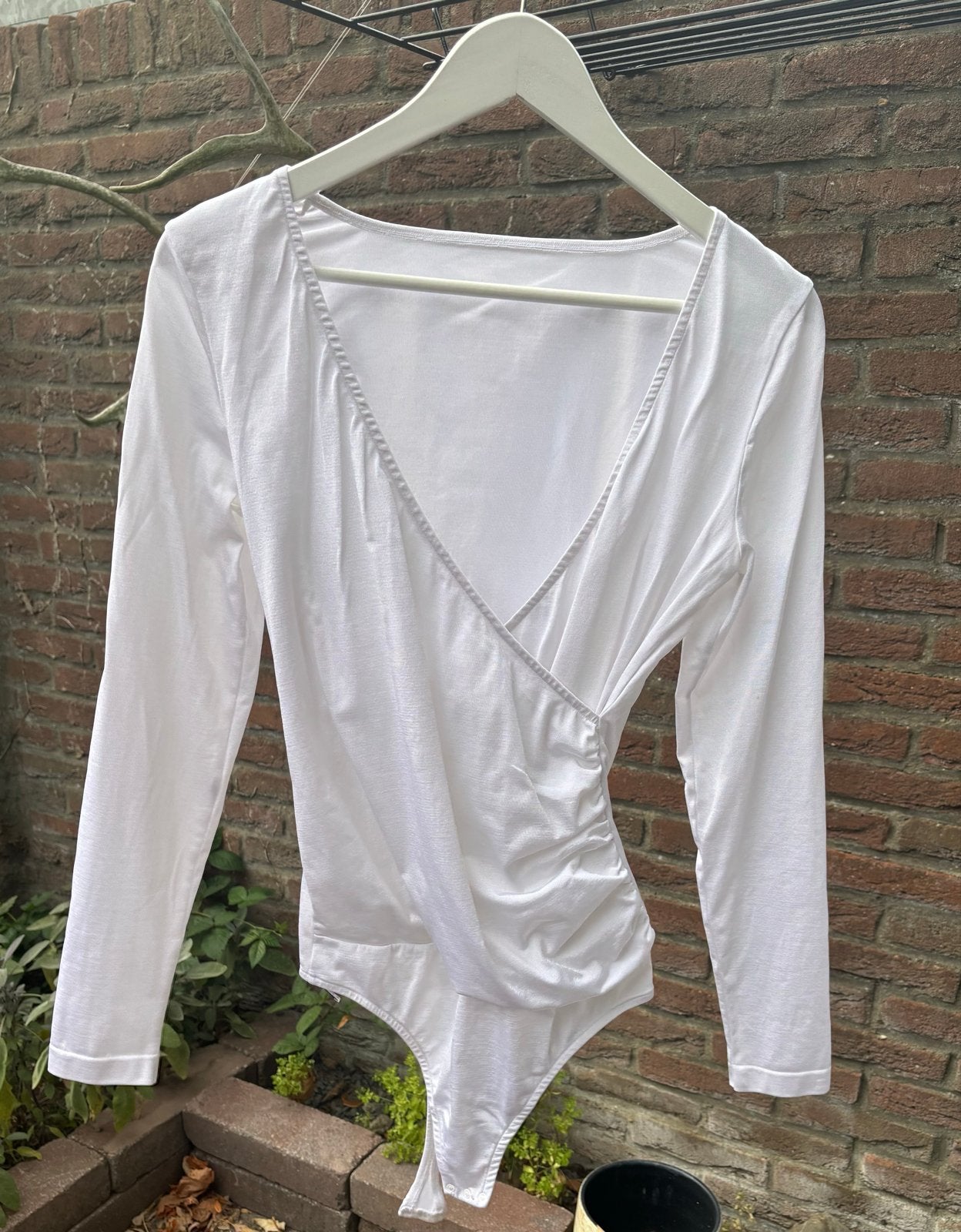 Wolford Satin Bodysuit Wit - Maat M, Maat 38/40 (M), Wit, Ophalen of Verzenden, Zo goed als nieuw