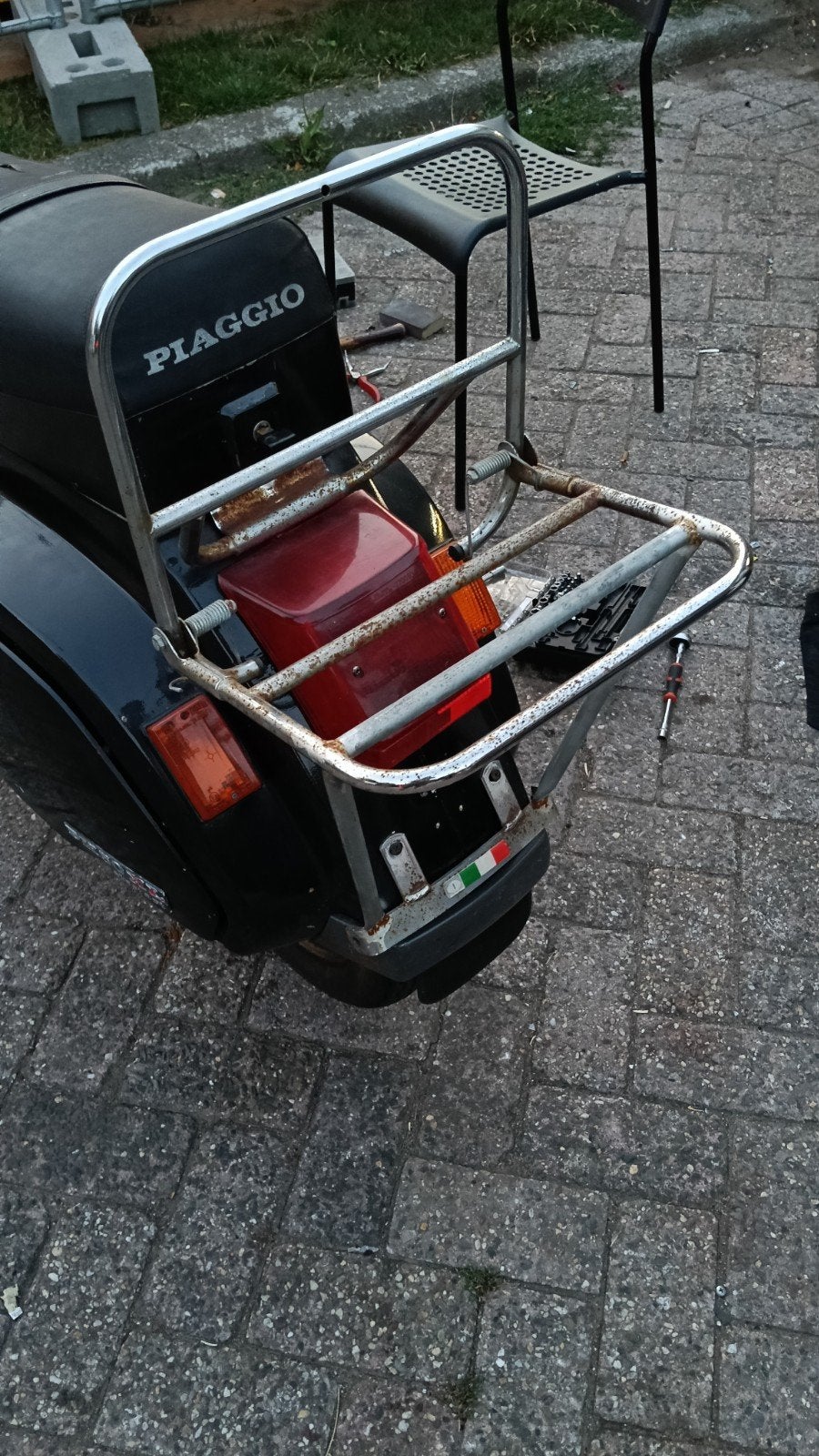 Vespa pk 50 xl achterdrager rekje, Ophalen of Verzenden, Gebruikt