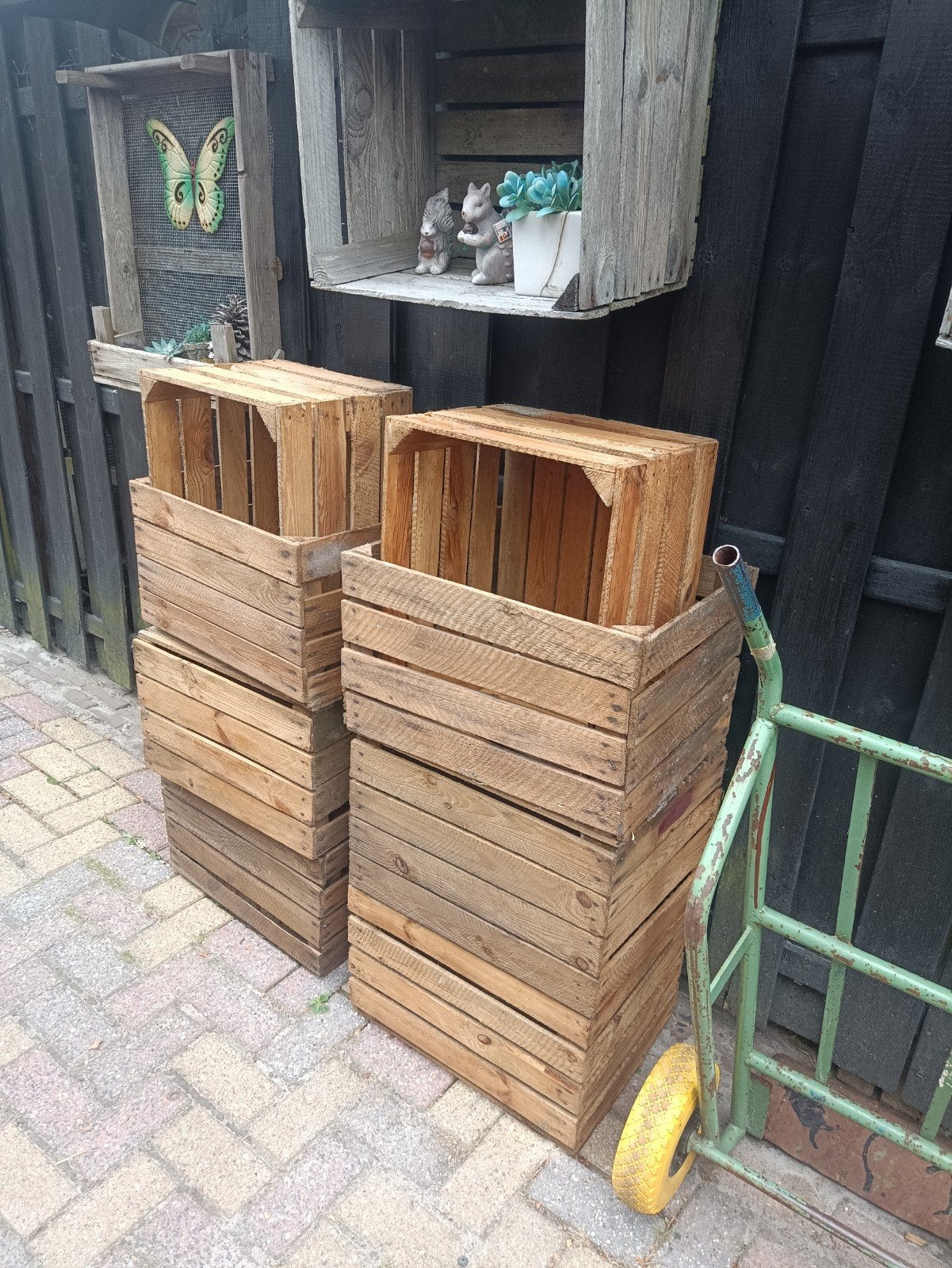 fruitkisten fruitkratten decoratie vintage opbergen, Ophalen, Minder dan 50 cm