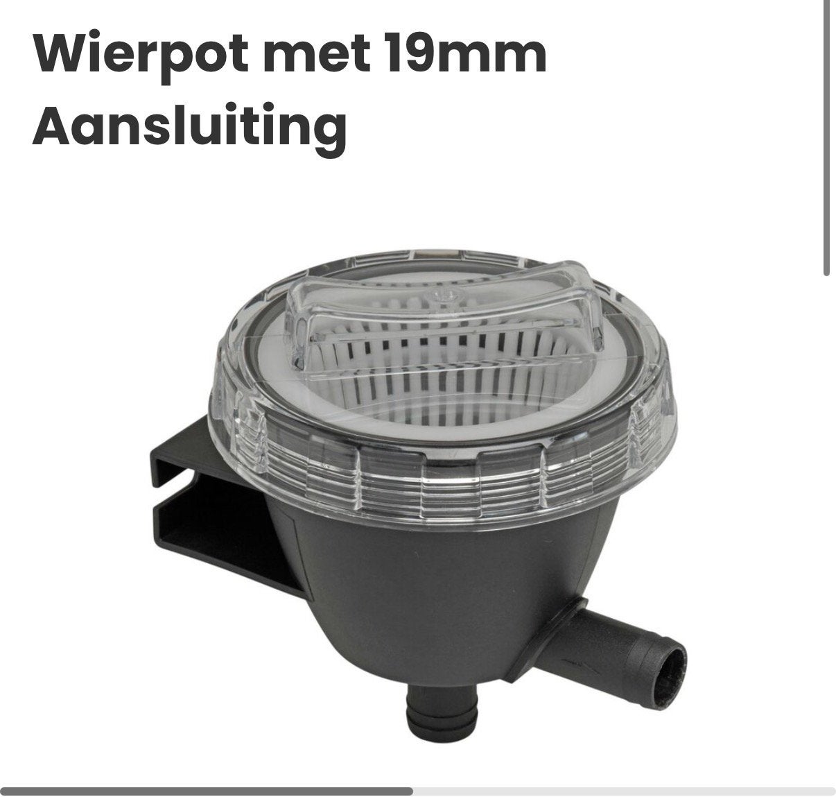 Wierpot 19mm, pas kort gebruikt, Ophalen, Zo goed als nieuw, Motor en Techniek, Zeilboot of Motorboot