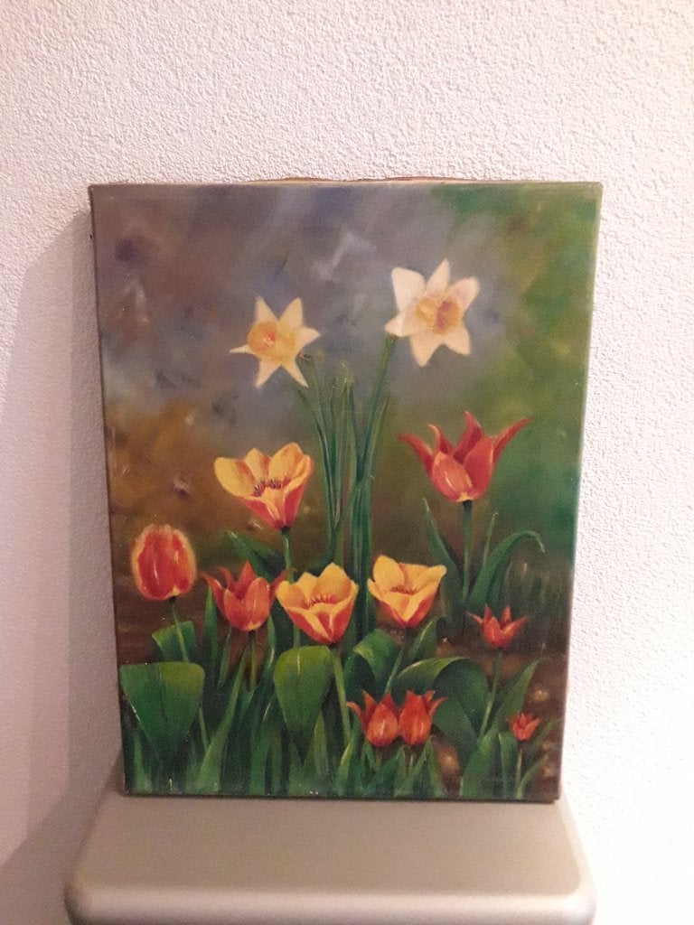 3 OUDE OLIEVERFSCHILDERIJEN op DOEK I.Z.G.ST( per st te koop, Ophalen of Verzenden