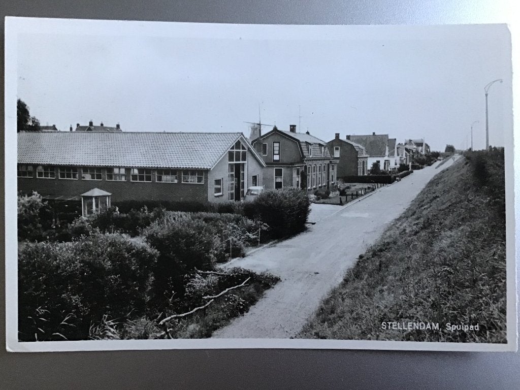 Oude ansichtkaart Stellendam, Spuipad - 1965, Ophalen of Verzenden, 1960 tot 1980, Gelopen, Zuid-Holland