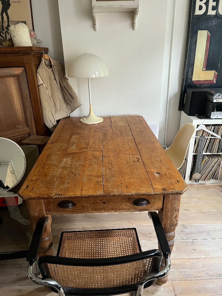 Klassieke boeren tafel, Ophalen, Gebruikt, Boho retro klassiek boeren, 50 tot 100 cm