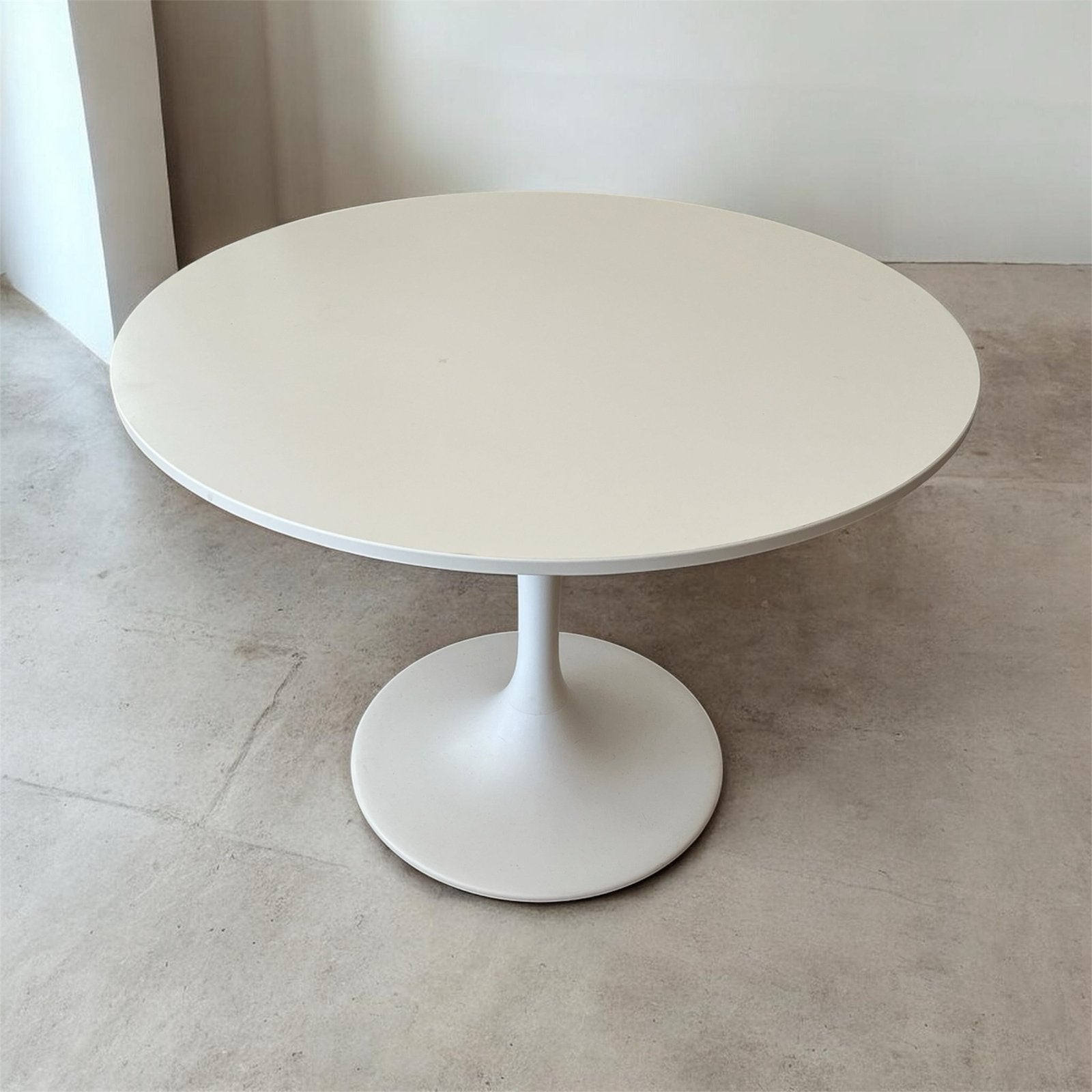 IKEA Docksta ronde eettafel - nette staat, Huis en Inrichting, Tafels | Eettafels, Ophalen, Kunststof, Gebruikt, 100 tot 150 cm