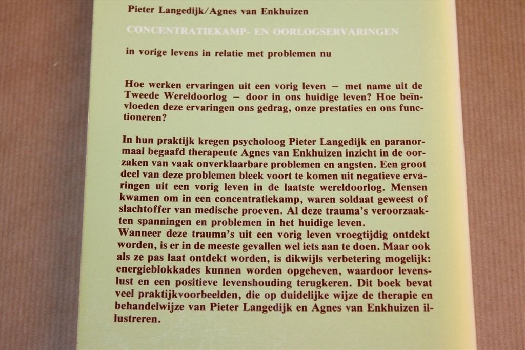 Concentratiekamp & Oorlogservaringen, Vorige Levens Therapie, Ophalen of Verzenden, Gelezen, Overige onderwerpen, Achtergrond en Informatie