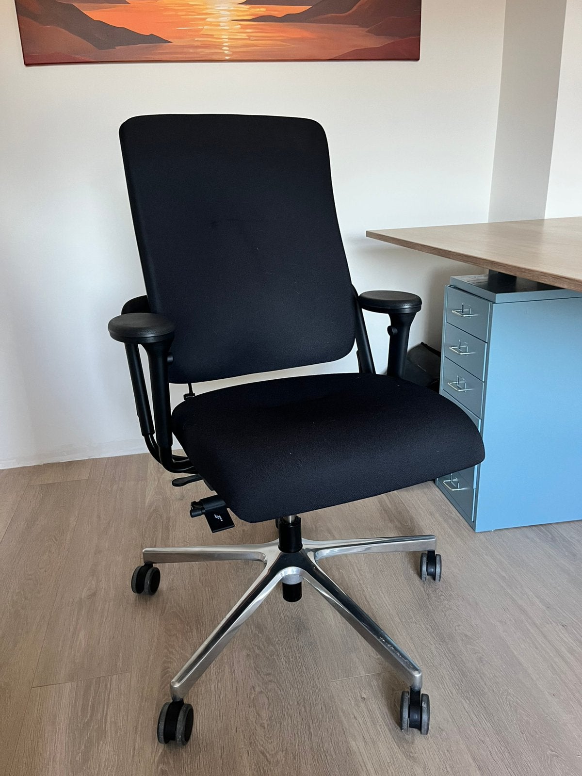 Ergonomische Bureaustoel, Ophalen of Verzenden, Gebruikt, Zwart, Bureaustoel