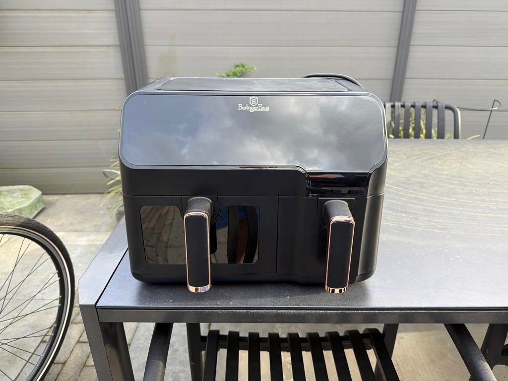 Berlingerhaus airfryer met twee mandjes, Ophalen of Verzenden, Zo goed als nieuw, Airfryer XL, 1500 gram of meer