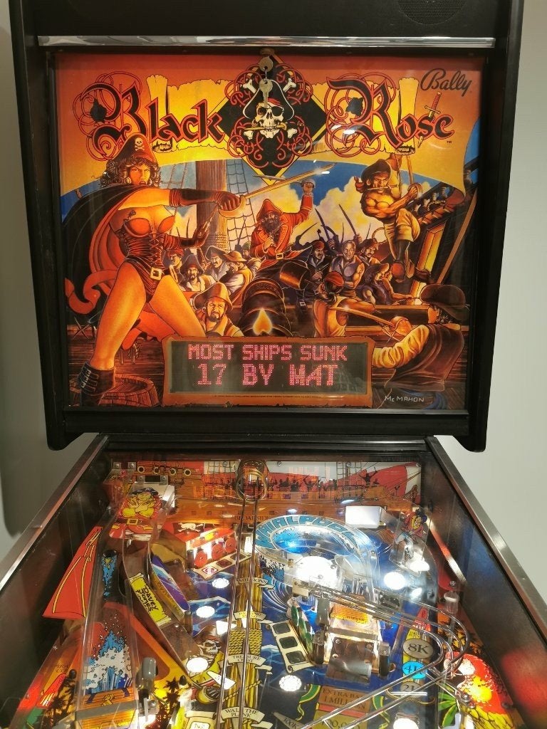 GEZOCHT: Black Rose flipperkast, Ophalen, Gebruikt, Flipperkast