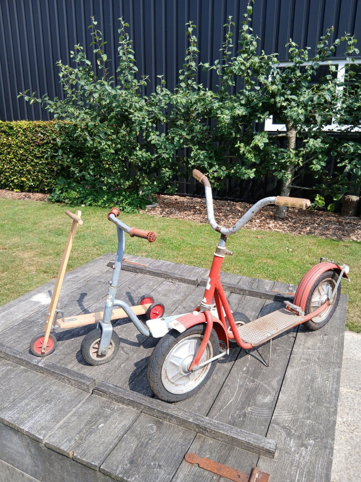3 oude vintage retro brocante step kinderstep, Ophalen, Gebruikt