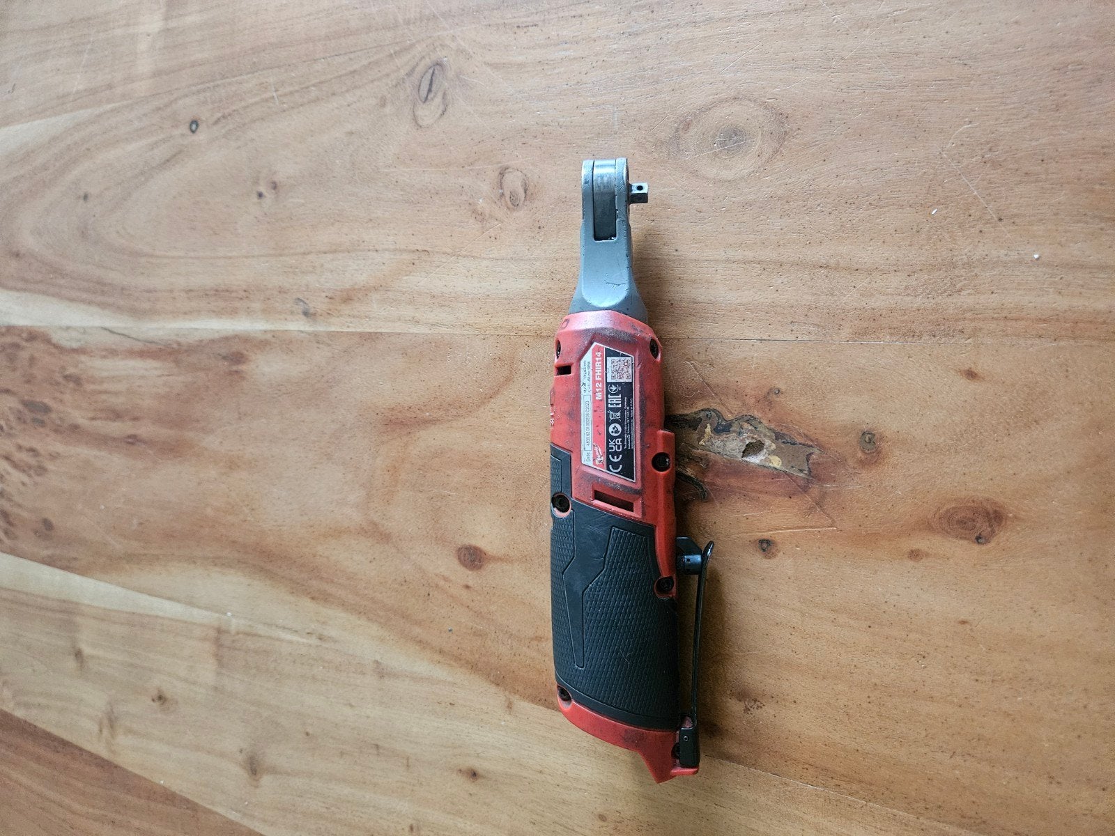 Milwaukee M12 FHIR14 Accu Ratel, Ophalen of Verzenden, Zo goed als nieuw, Sleutel/ratel, Milwaukee