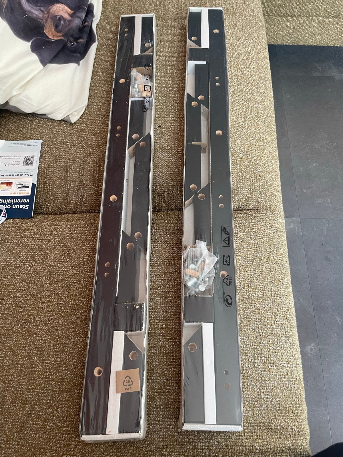 2x IKEA TJUSIG Kapstokken Zwart - Nieuw in verpakking, Nieuw, Minder dan 100 cm, Hout, Ophalen