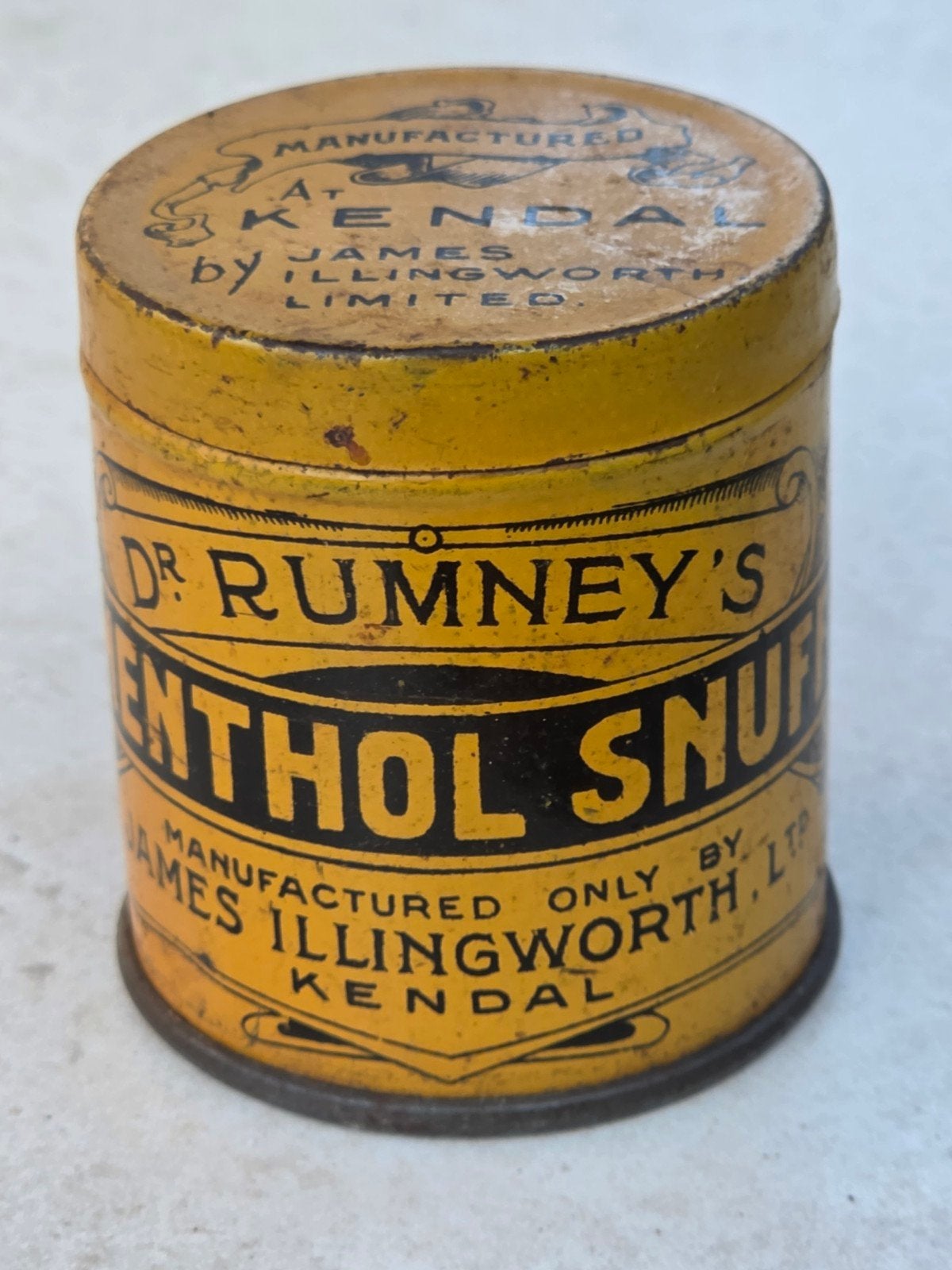 Rumney's Menthol Snuff Tabak blikje, Verzamelen, Ophalen of Verzenden, Gebruikt, Overige