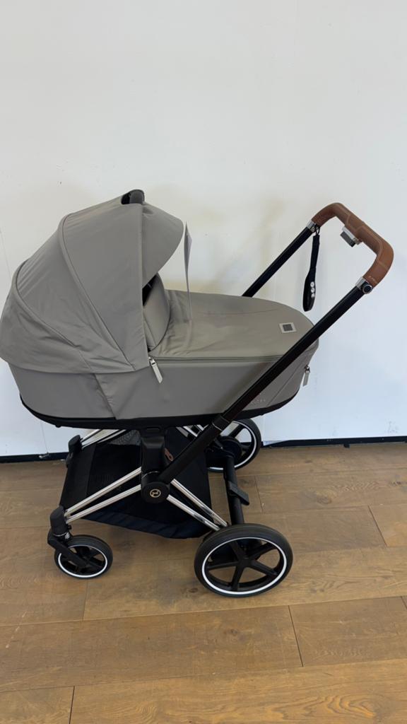 Cybex E-Priam 4 - 2 in 1 kinderwagen - Mirage Grey, Ophalen, Zo goed als nieuw