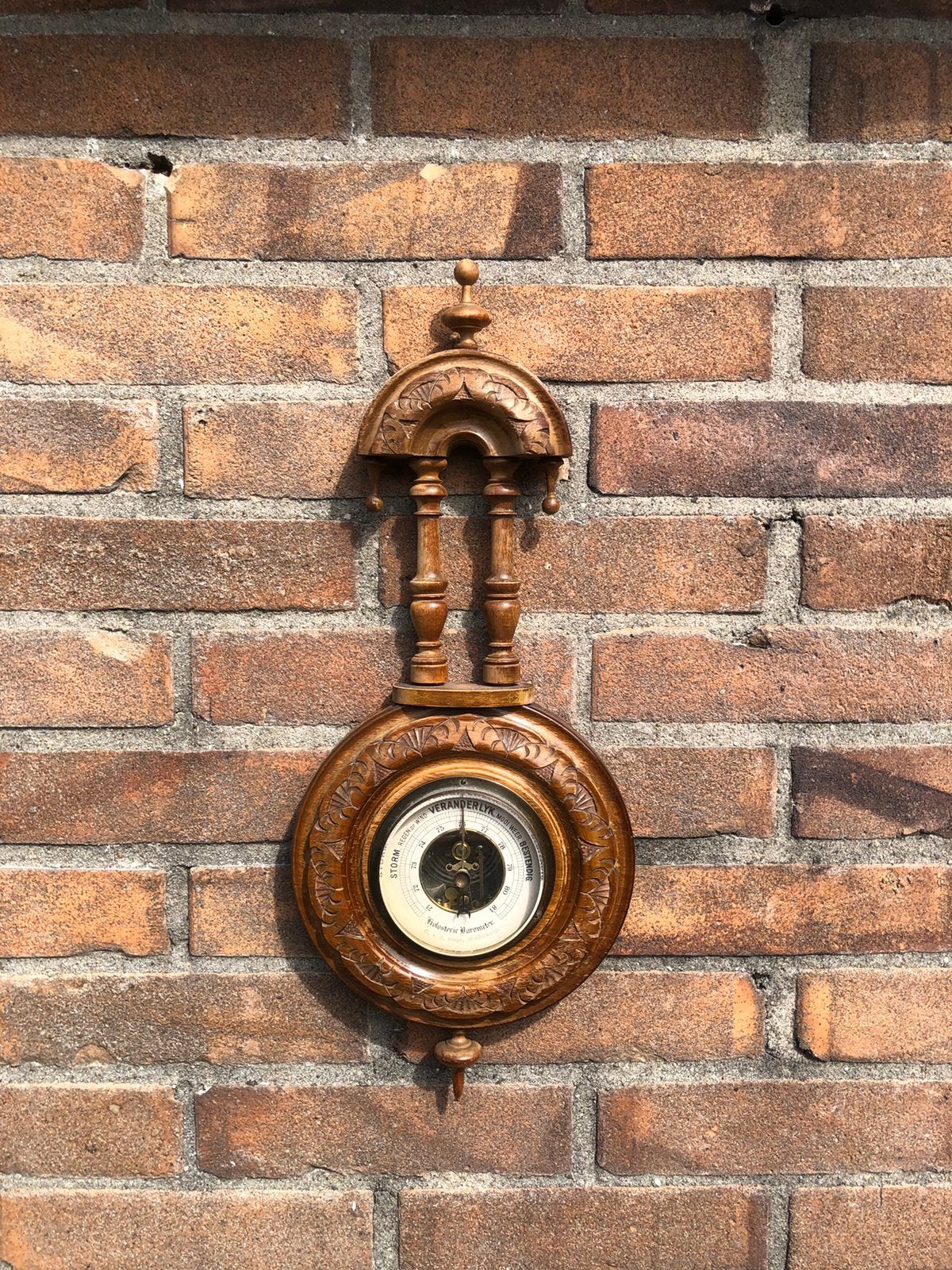 Antieke Holosteric Barometer C. v. d. Kleyn Middelburg, Ophalen of Verzenden, Gebruikt, Barometer