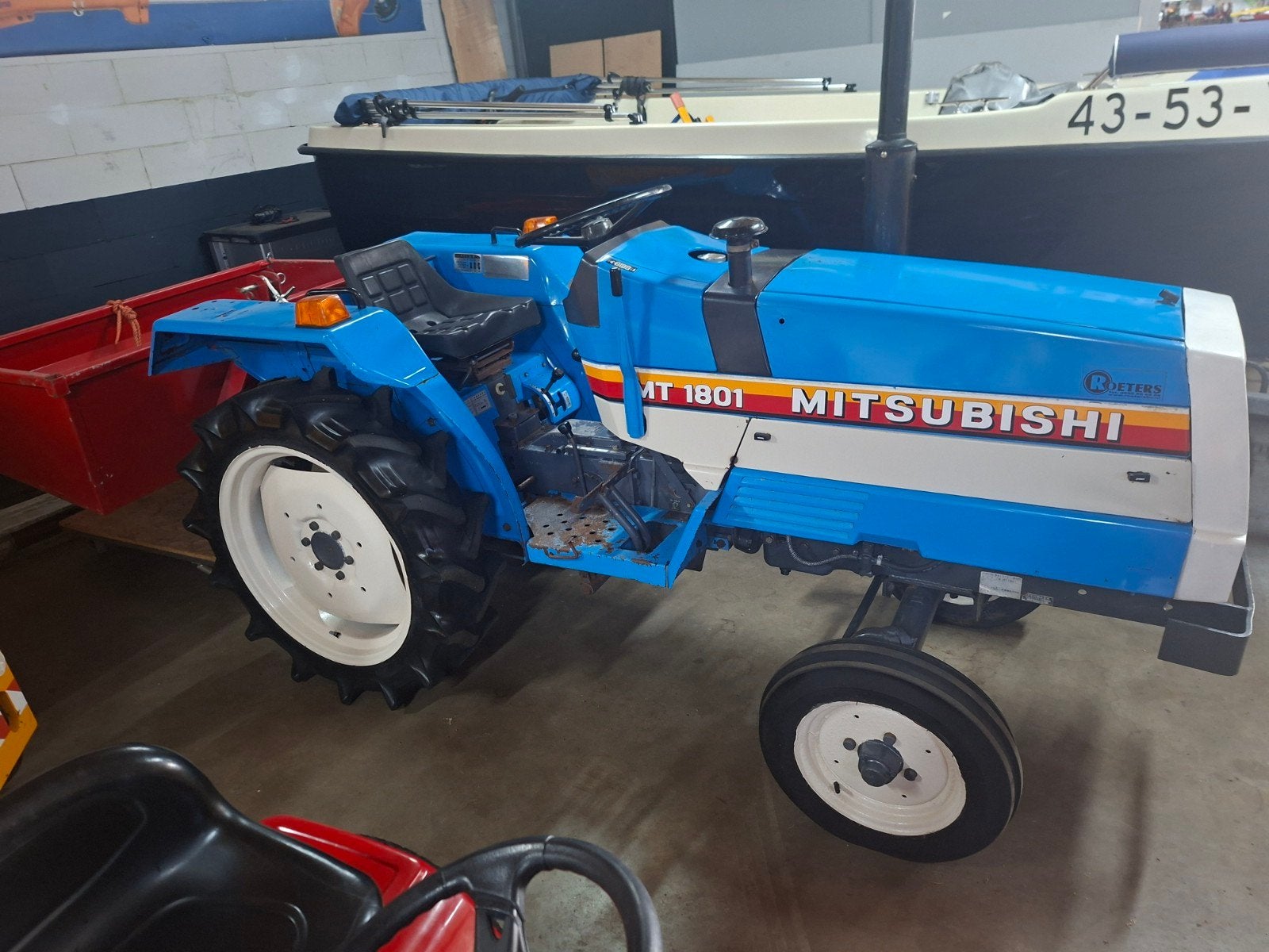 mitsubishi tractor met grondbak 1.25m, Ophalen of Verzenden