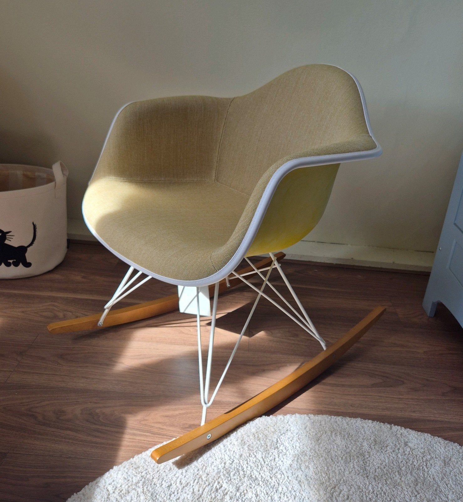 Vitra RAR schommelstoel, Mosterd geel  (nieuw), Ophalen, Overige kleuren, Hout, Nieuw
