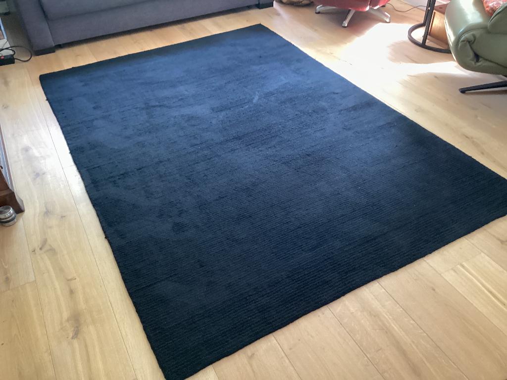 Vloerkleed, Huis en Inrichting, Stoffering | Tapijten en Kleden, Ophalen, Gebruikt, Zwart, 150 tot 200 cm
