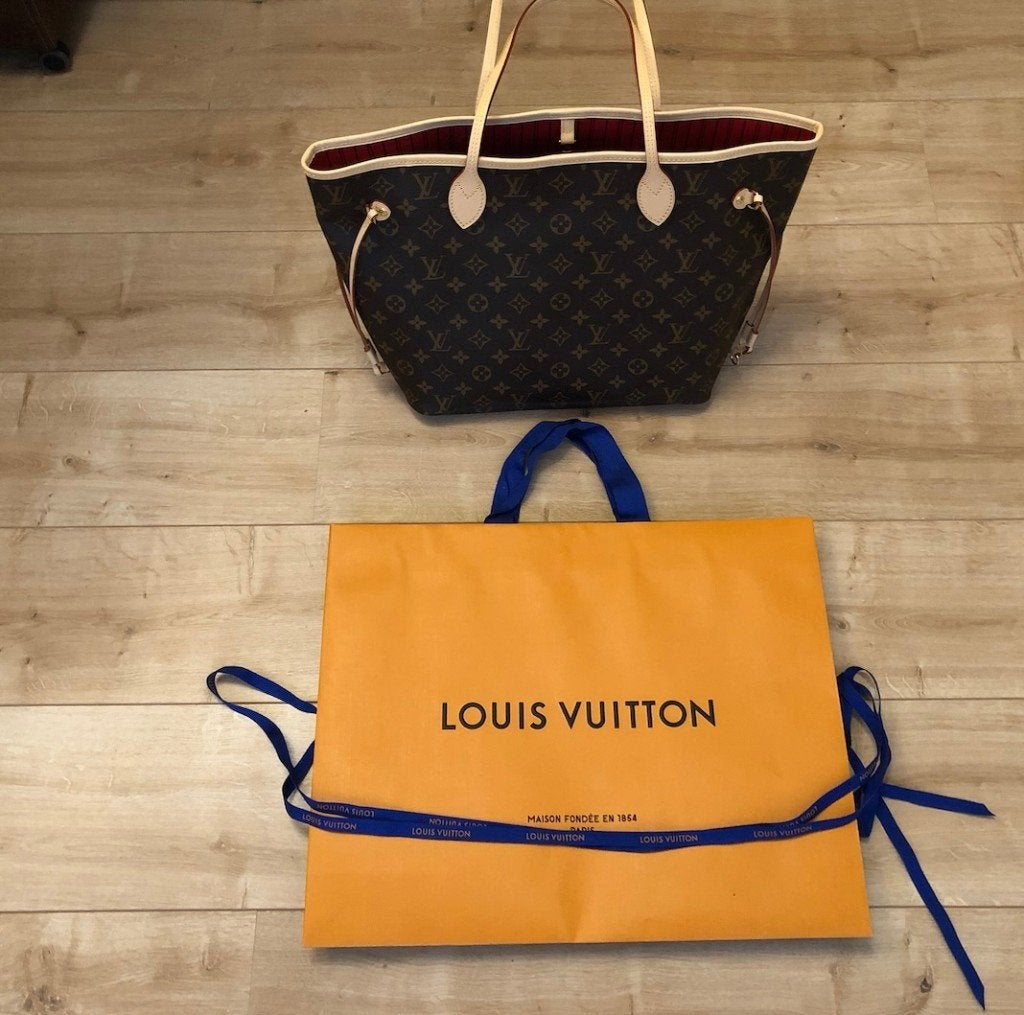 louis vitton neverfull, Sieraden, Tassen en Uiterlijk, Ophalen of Verzenden, Zo goed als nieuw, Bruin, Handtas