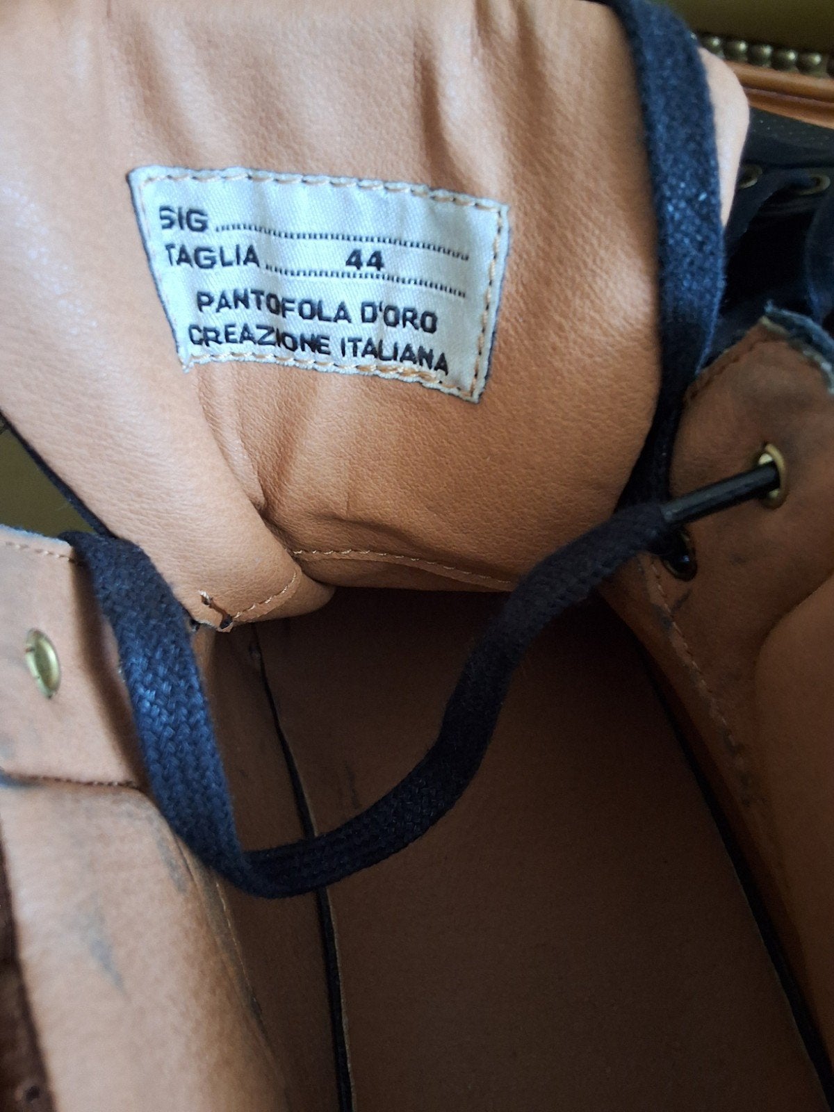 Pantofola d'Oro sneakers, maat 44, zwart/bruin, Zwart, Ophalen of Verzenden, Sneakers of Gympen, Pantofola d'Oro