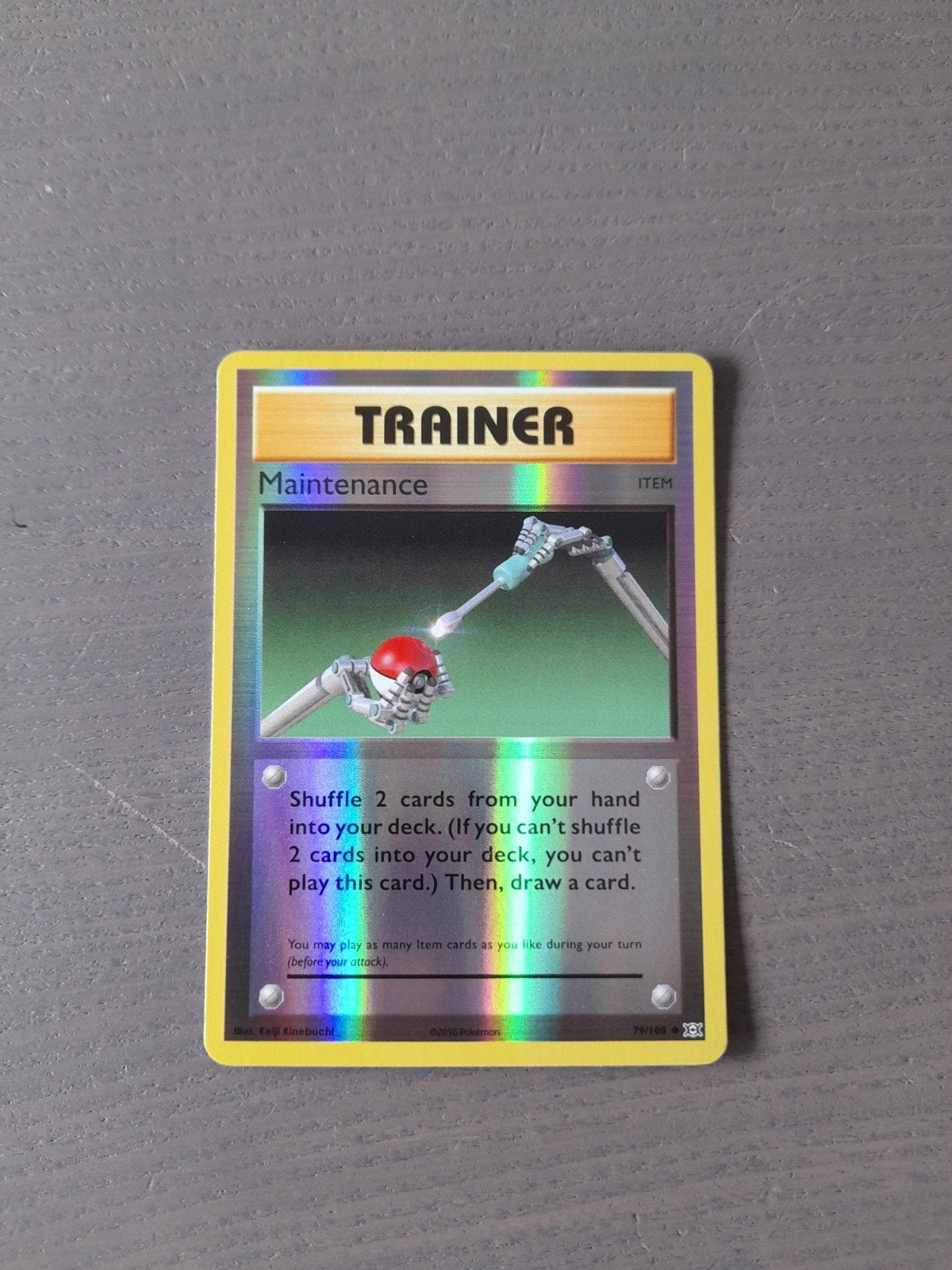 Evolutions 79/108 maintenance reverse, Ophalen of Verzenden, Zo goed als nieuw, Losse kaart, Foil