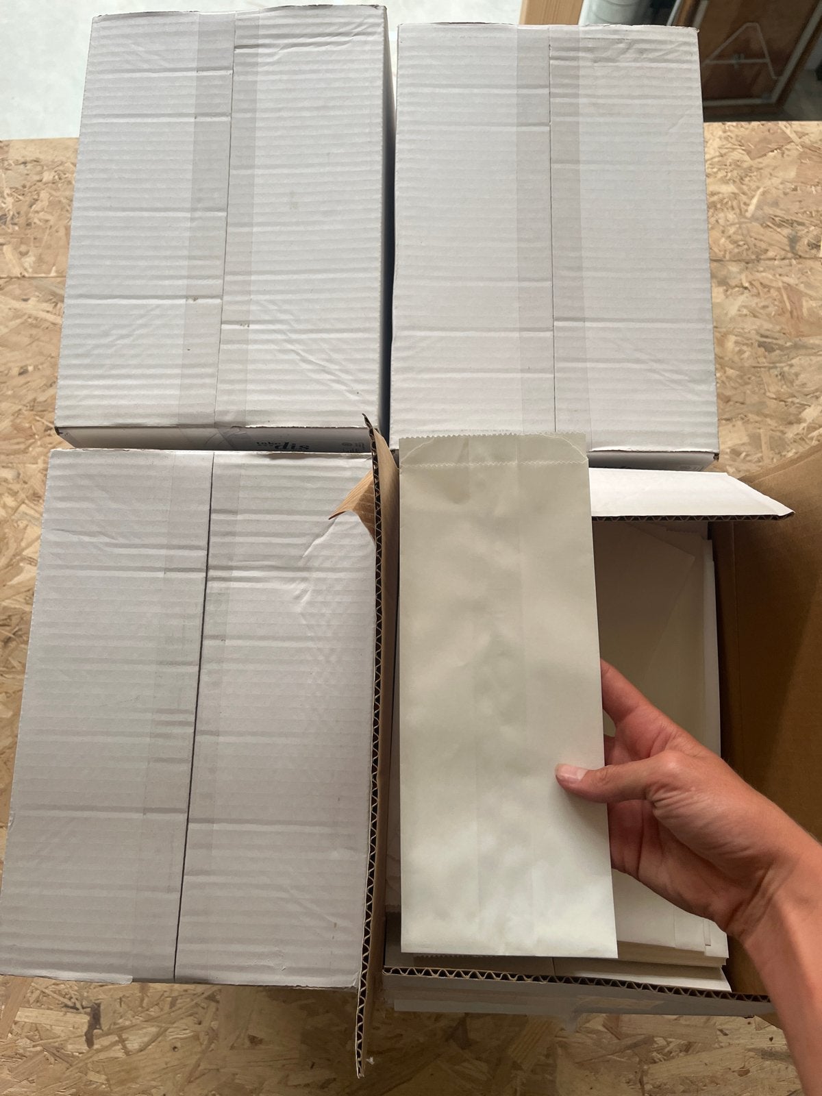 Blanco Take Dis papieren zakjes - 5 kg dozen (12 dozen), Ophalen, Nieuw
