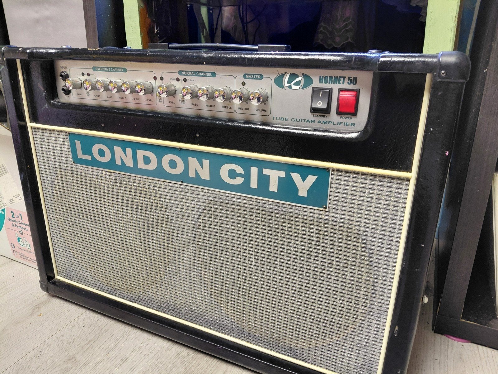 London City Hornet 50 buizenversterker, Ophalen, Gebruikt, Gitaar, 50 tot 100 watt